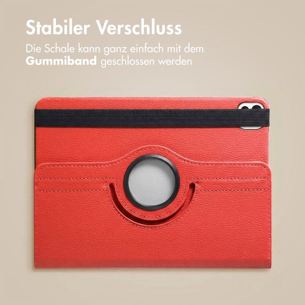 imoshion 360° drehbare Klapphülle Apple iPad Air 11 Zoll (2026) M4 / (2025) M3 / (2024) M2 / Air 5 (2022) / Air 4 (2020) / Pro 11 (2018/2020) - Rot