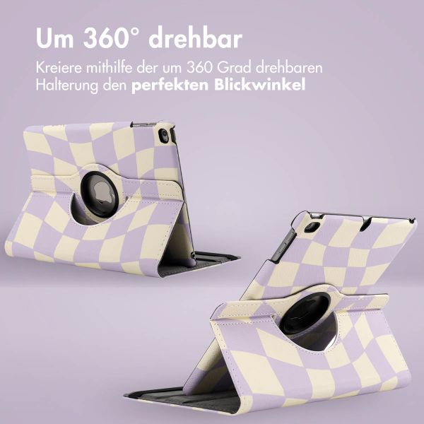 imoshion 360° drehbare Design Klapphülle für das iPad 6 (2018) / iPad 5 (2017) / Air 2 (2014) / Air 1 (2013)- Dancing Cubes