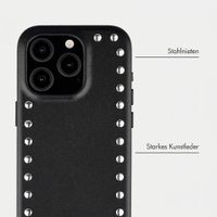 Selencia Studs Backcover mit MagSafe Apple iPhone 15 Pro - Velvet Black