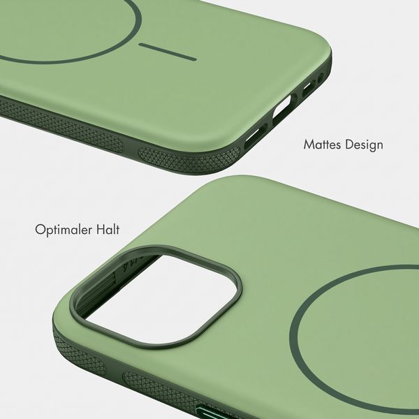imoshion Color Backcover mit Thin MagSafe Ring Apple iPhone 14 / 13 - Dunkelgrün