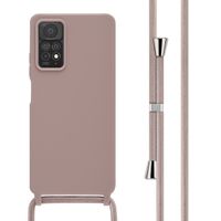 imoshion SilikonHülle mit Band Xiaomi Redmi Note 11 Pro - Sand Pink