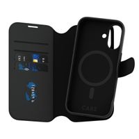 CARE by PanzerGlass Tango 2-in-1 Wallet Case MagSafe für das iPhone 16 - Schwarz