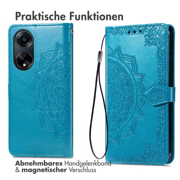 imoshion Mandala Klapphülle Oppo A98 - Türkis
