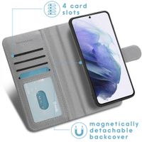 imoshion Luxuriöse Portemonnaie-Klapphülle Samsung Galaxy S21 - Grau