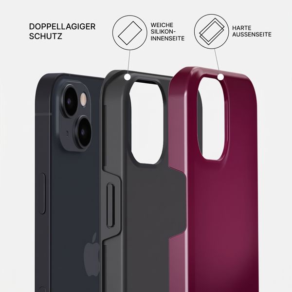 Burga Tough Back Cover MagSafe Apple iPhone 15 - Dark Cherry
