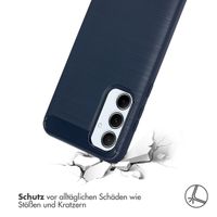 imoshion Brushed Back Cover für das Samsung Galaxy A55 - Dunkelblau