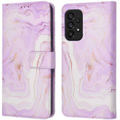 imoshion Design Klapphülle Samsung Galaxy A53 - Purple Marble