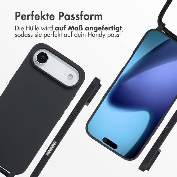 imoshion SilikonHülle mit Band Apple iPhone Air - Schwarz