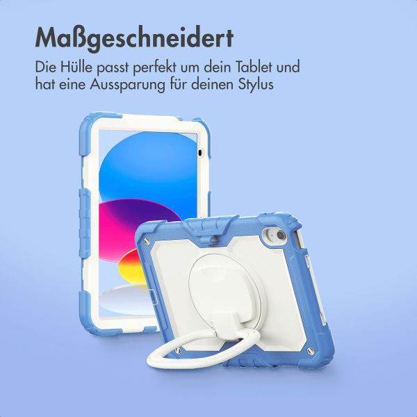 imoshion Rugged Kindersicher Schutzhülle Apple iPad 11 (2025) 11 Zoll A16 / iPad 10 (2022) 10.9 Zoll - Blau