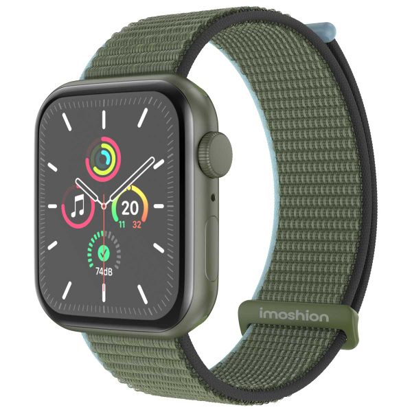 imoshion Nylon-Armband⁺ für die Apple Watch Series 1 bis 9 / SE (38/40/41 mm) | Series 10 (42 mm) - Dark Olive