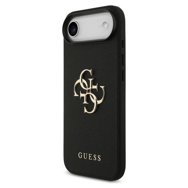 Guess Big 4G Logo Hülle Grained Apple iPhone Air - Schwarz