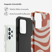 Selencia Vivid Tough Back Cover für das Samsung Galaxy A52(s) (5G/4G) - Dream Swirl Orange