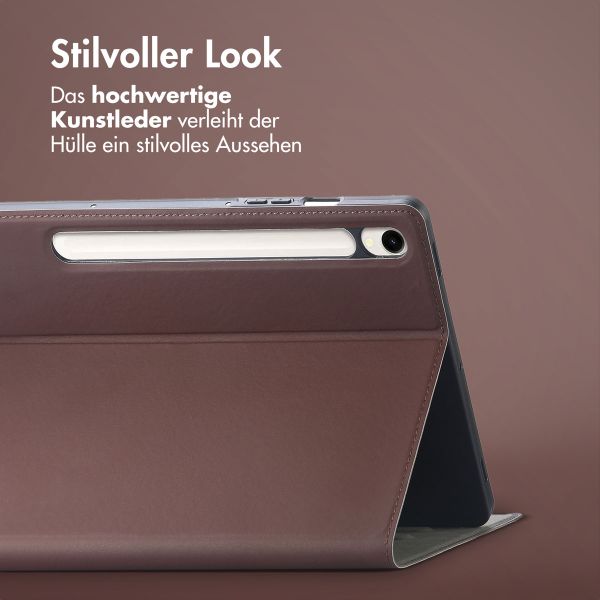 Accezz Classic Tablet Case Samsung Galaxy Tab S10 Ultra / Tab S9 Ultra - Braun