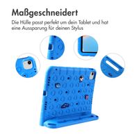 imoshion Kindersichere Schutzhülle mit abnehmbaren Ansteckern Apple iPad 11 (2025) 11 Zoll A16 / iPad 10 (2022) 10.9 Zoll - Blau