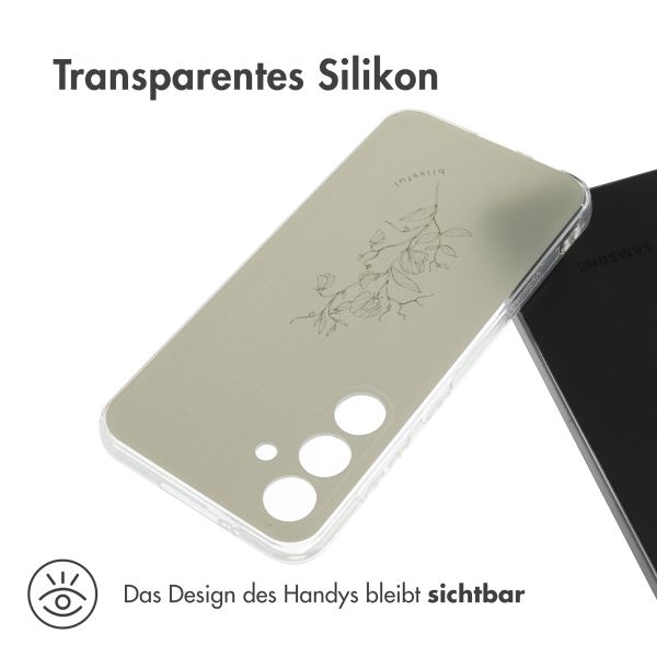 imoshion Design Hülle für das Samsung Galaxy S24 - Floral Green