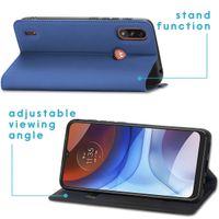 imoshion Slim Folio Klapphülle Motorola Moto E7i Power - Blau