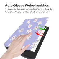 imoshion Design Slim Soft Case Sleepcover für das Pocketbook Verse / Verse Pro / Vivlio Light / Light HD - Flowers Distance