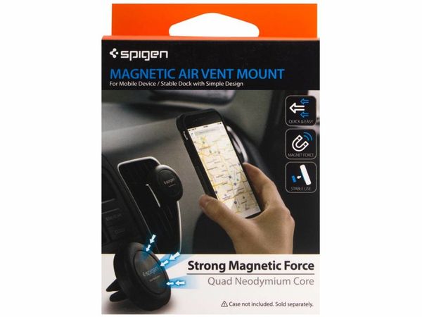 Spigen Magnetic Air Vent Mount – Handyhalterung für das Auto – Lüftungsgitter – magnetisch – schwarz