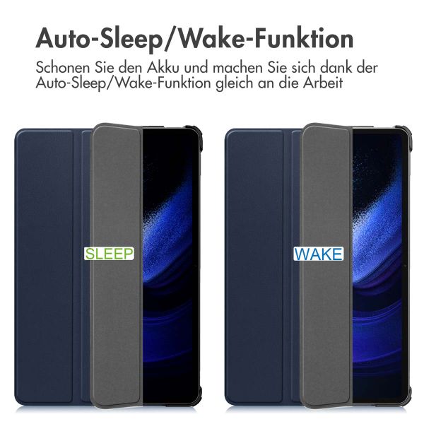 imoshion Trifold Klapphülle Xiaomi Pad 6 / 6 Pro - Dunkelblau