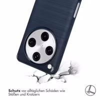 imoshion Brushed Back Cover Oppo Find X8 Pro - Dunkelblau