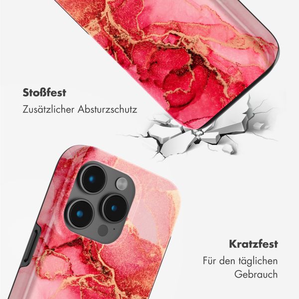 Selencia Vivid Tough Back Cover mit MagSafe für das iPhone 15 Pro Max - Rosy Marble