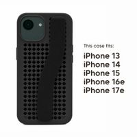 Callbuddy Hülle mit Strap Apple iPhone 17e / 16e / 15 / 14 / 13 - Epic Black