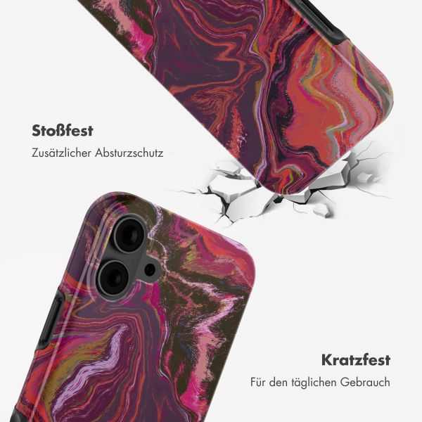 Selencia Vivid Rückabdeckung mit MagSafe Apple iPhone 16 - Marble Purple