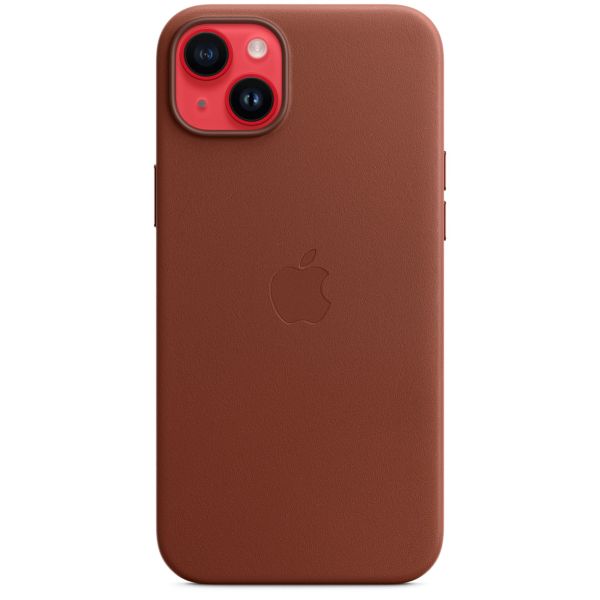 Apple Leder-Case MagSafe für das Apple iPhone 14 Plus - Umber