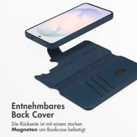 Accezz 2-in-1 Klapphülle aus Leder mit MagSafe Samsung Galaxy S26 - Nightfall Blue