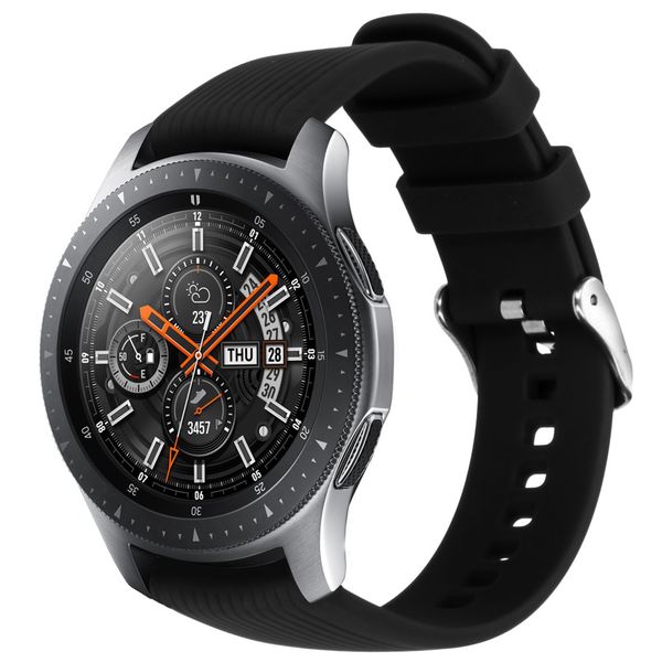 imoshion Silikonband Schwarz für die Samsung Galaxy Watch 42 mm