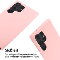 imoshion Silikonhülle mit Band für das Samsung Galaxy S23 Ultra - Rosa