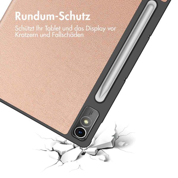 imoshion Trifold Klapphülle Lenovo Tab P12 - Rosé gold
