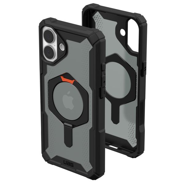 UAG Plasma XTE Back Cover MagSafe für das iPhone 16 Plus - Black / Orange