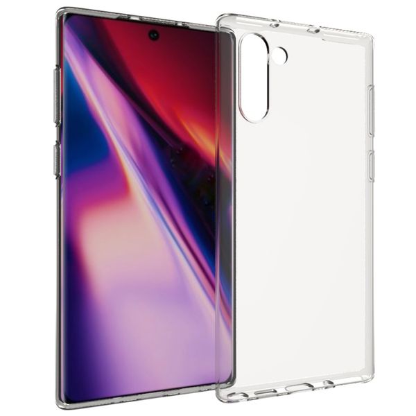 Accezz TPU Clear Cover Transparent für Samsung Galaxy Note 10