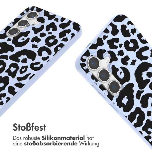 imoshion SilikonHülle design mit Band Samsung Galaxy S24 Plus - Animal Lila