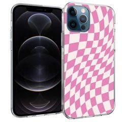 imoshion Design Hülle für das iPhone 12 (Pro) - Retro Pink Check