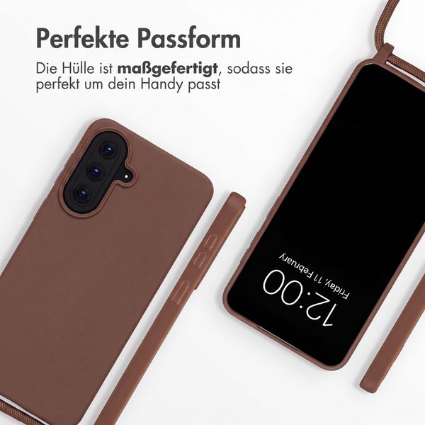 imoshion SilikonHülle mit Band Samsung Galaxy A18 (4G) / A17 (4G/5G) - Braun