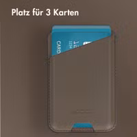 Accezz Lederkartenhalter - Geeignet für MagSafe und Qi2 - Coffee Brown