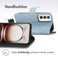imoshion Luxuriöse Klapphülle Oppo Reno 12 Pro - Hellblau