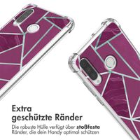 imoshion Design Hülle mit Band Huawei P30 Lite - Bordeaux Graphic