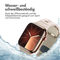 imoshion Active Sport Silikonarmband für die Apple Watch Series 1-10 / SE / Ultra (2) (44/45/46/49 mm) - Sternenlicht