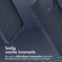 Accezz MagSafe Leather Backcover Apple iPhone 13 Pro - Nightfall Blue