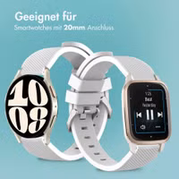 imoshion Flexibles Silikonarmband - Universeller 20-mm-Anschluss - Weiß