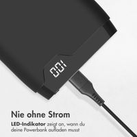 imoshion Powerbank - 10.000 mAh - Schnelles Aufladen und Power Delivery - Schwarz