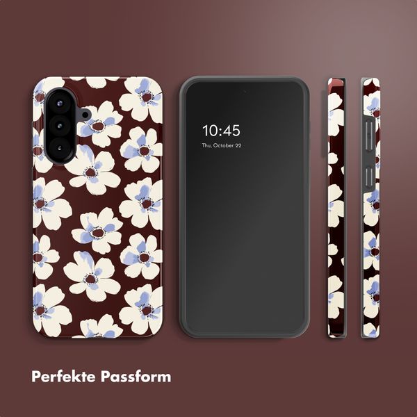 Selencia Vivid Back Cover Samsung Galaxy A57 (5G) - Choco Flower Pop