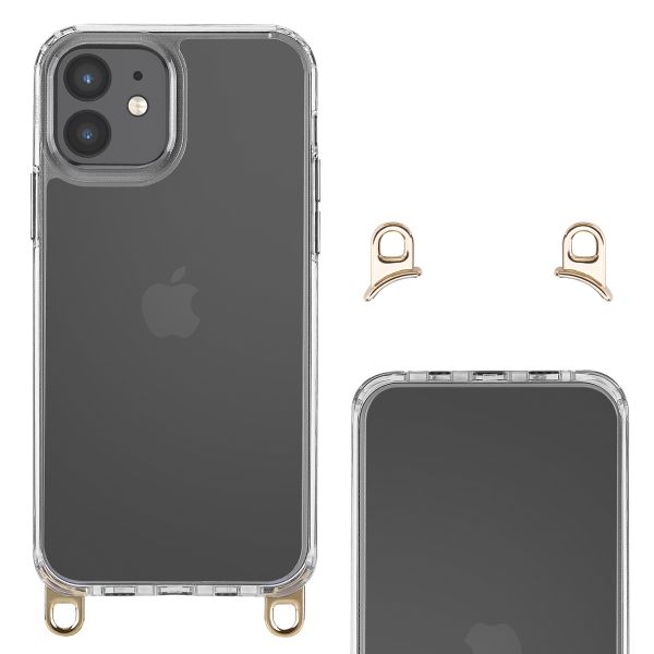 Selencia Backcover mit abnehmbaren Haken Apple iPhone 12 (Pro) - Transparent