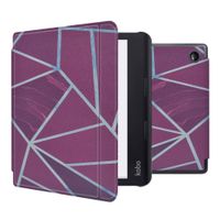 imoshion Design Slim Hard Case Sleepcover mit Stand für das Kobo Sage / Tolino Epos 3 - Bordeaux Graphic