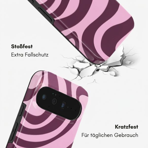 Selencia Vivid Rückabdeckung mit MagSafe Google Pixel 11 - Wavy Swirl Pink Plum
