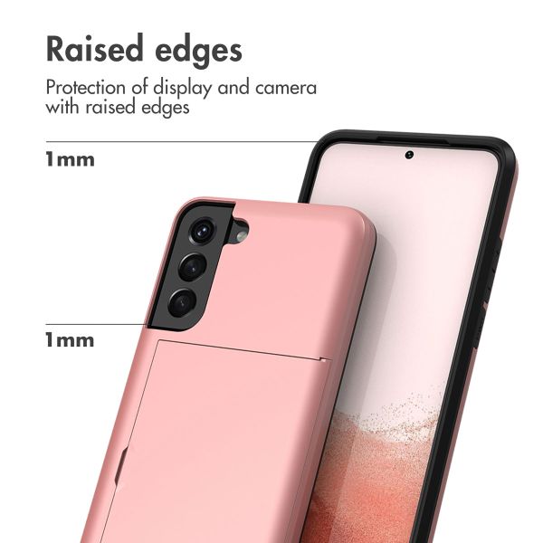 imoshion Backcover mit Kartenfach Samsung Galaxy S22 - Rosé gold