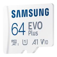 Samsung EVO Plus microSD 2024 - 64GB - Inklusive SD-Adapter - UHS-I/U3/Full HD/4K UHD